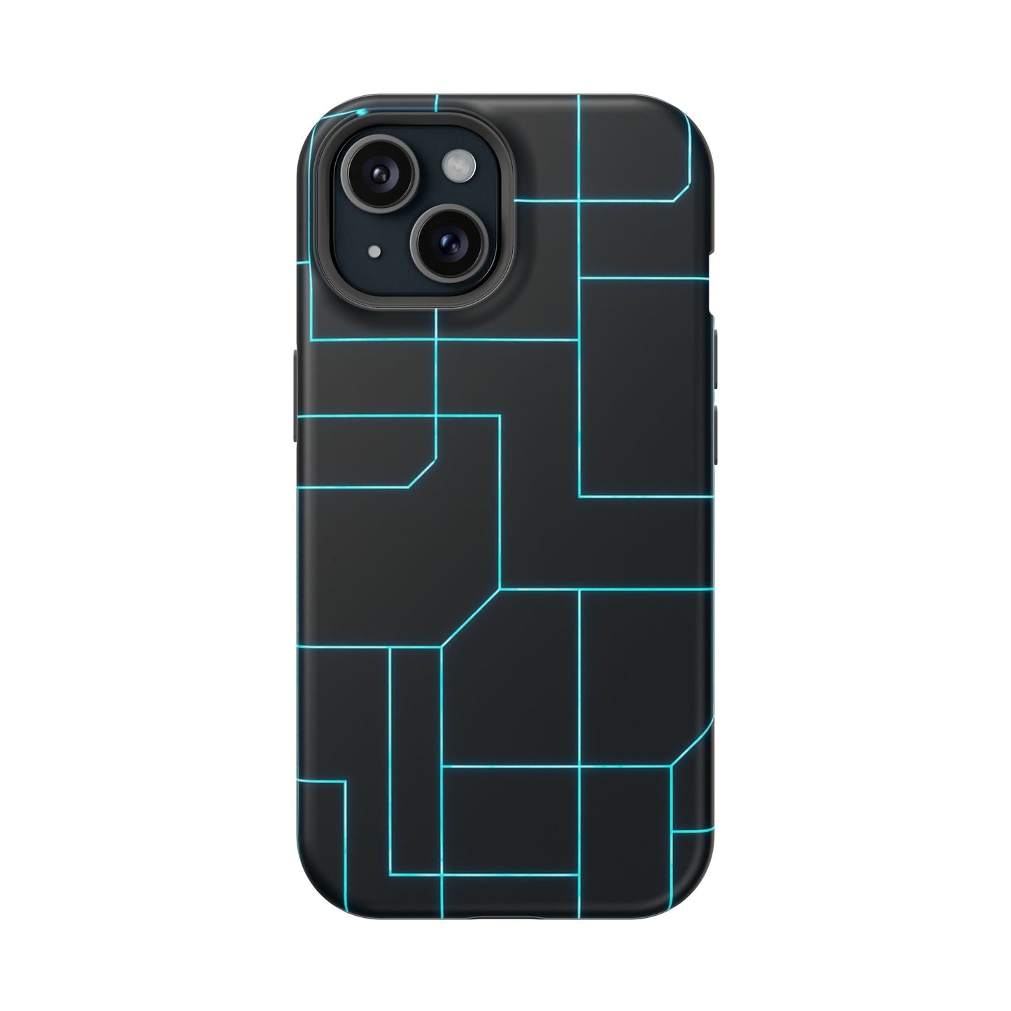 Neon Grid Magnetic Impact-Resistant iPhone Case | MagSafe compatible  Shamo's iPhone 15 / Matte