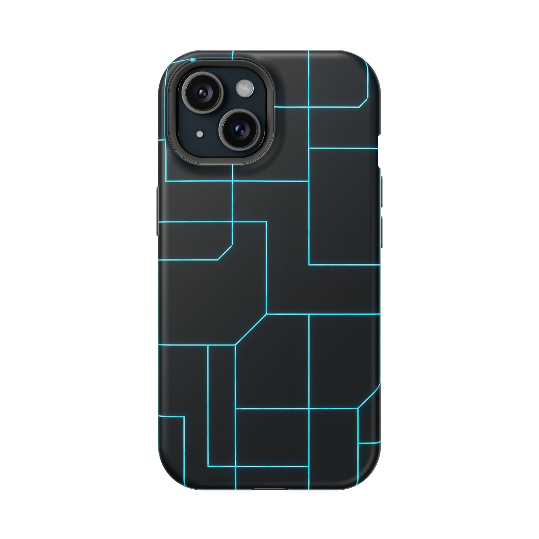 Neon Grid Magnetic Impact-Resistant iPhone Case | MagSafe compatible  Shamo's iPhone 15 / Matte