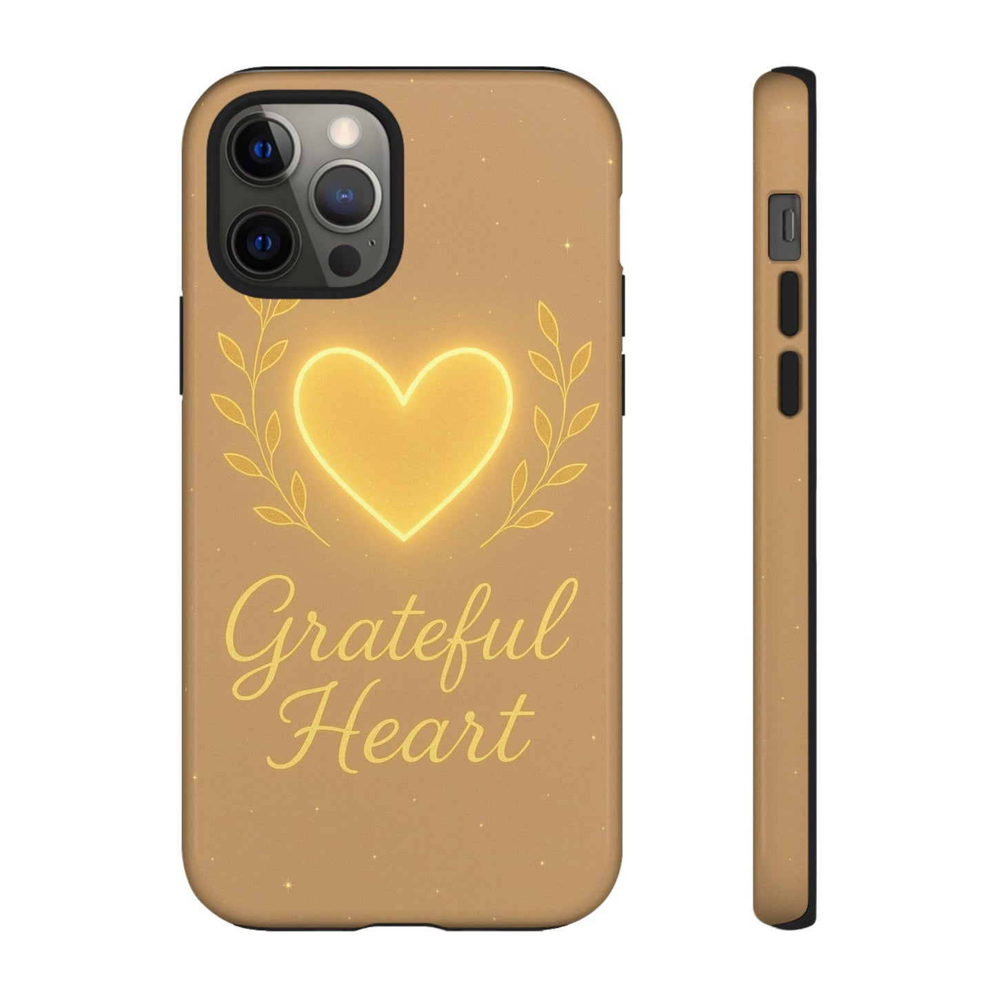 Grateful Heart iPhone Case — Warm Neon Heart - Shamo's