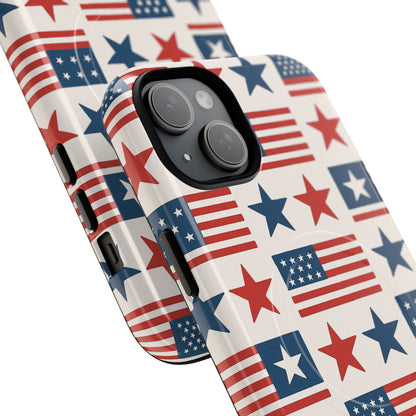 Patriotic American Flag iPhone Case | MagSafe