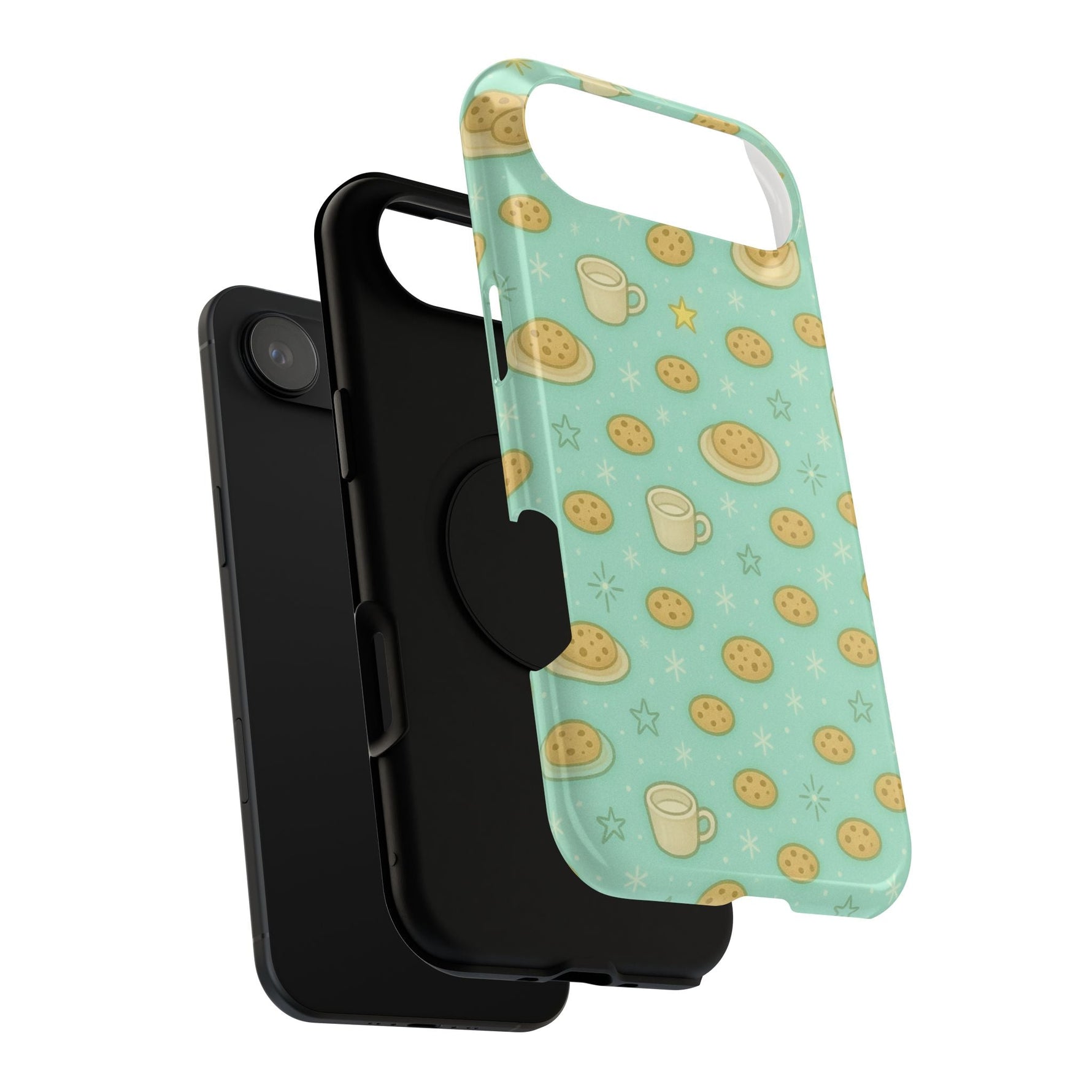 Cookie & Coffee Pattern Tough iPhone Case — Impact-Resistant  Shamo's