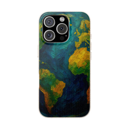 Biodegradable Phone Case — Earth Illustration Eco-Friendly Case  Shamo's iPhone 16 Pro
