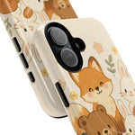 Forest Friends iPhone Case — Fox, Bear & Bunny Design. with MagSafe  Shamo's