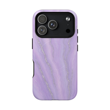 Lavender Marble iPhone Case with MagSafe - Shamo's
