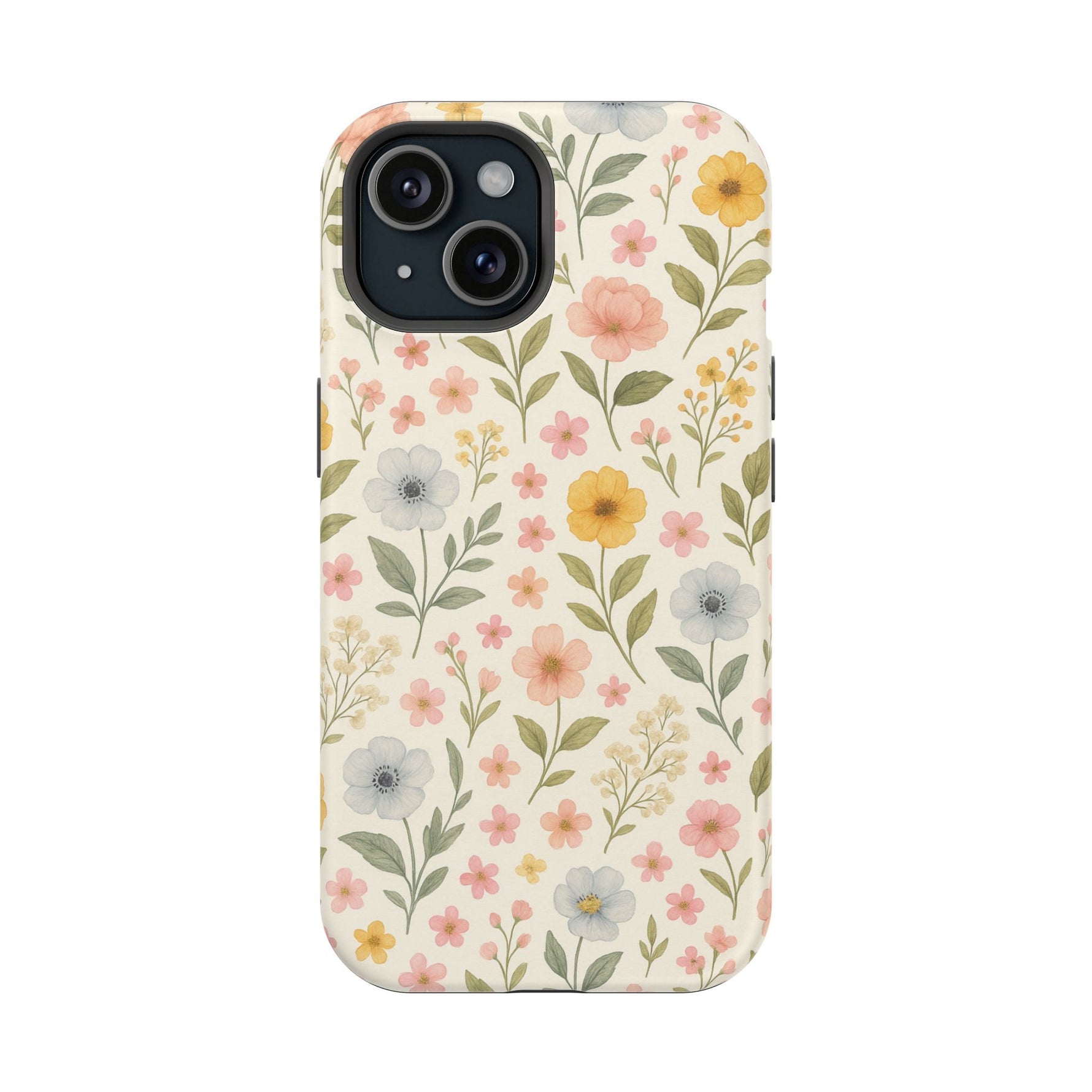 Floral Garden Impact iPhone Case with MagSafe compatibility  Shamo's iPhone 15 / Matte