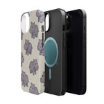 Cute Tiny Hippo Magnetic Impact-Resistant Phone Case
