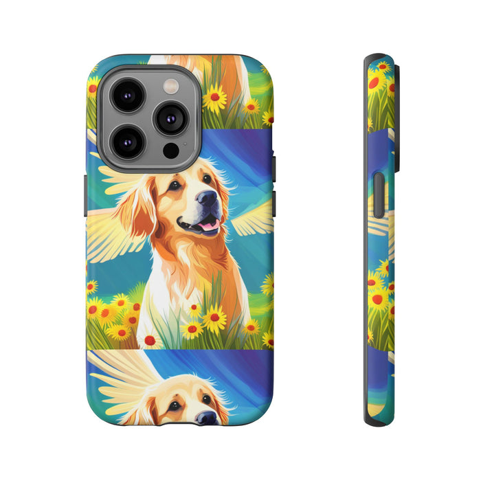 Tough Cases Golden Retriever with Wings Phone case