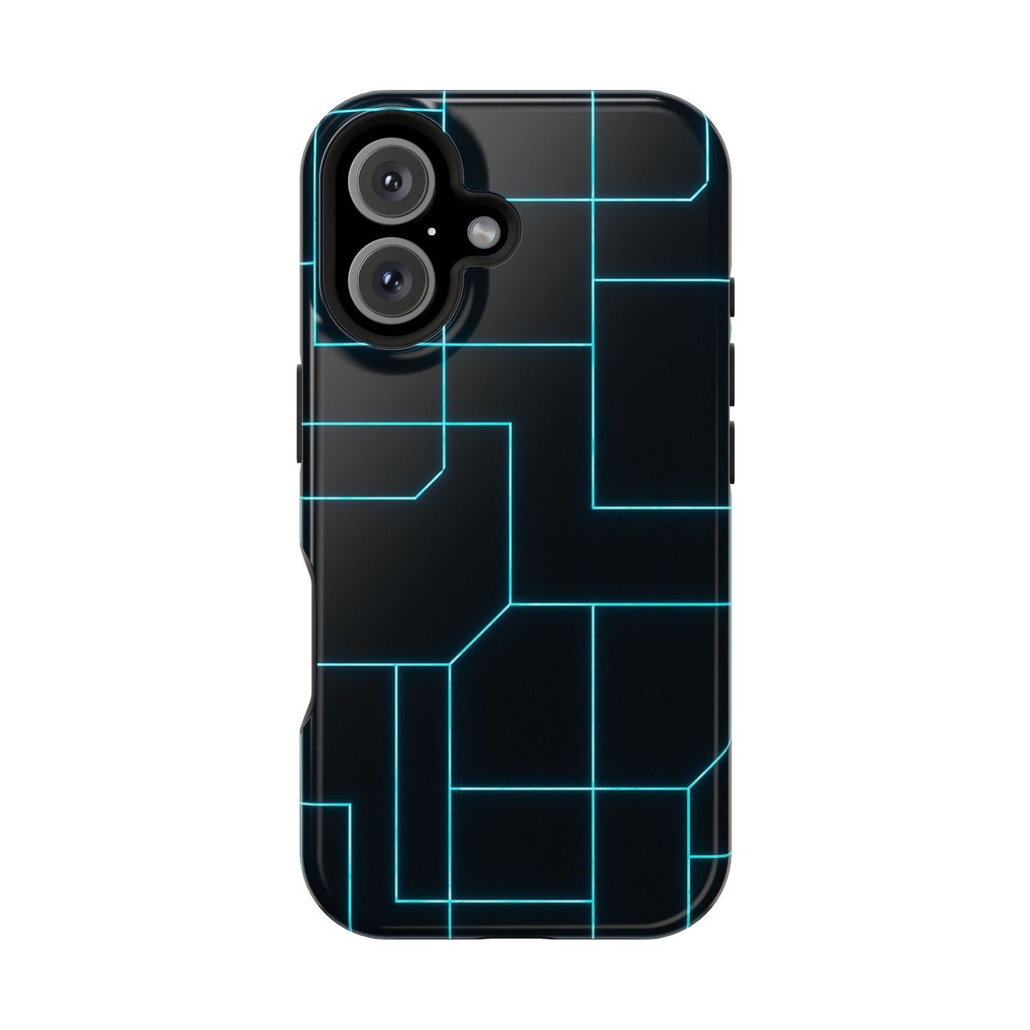 Neon Grid Magnetic Impact-Resistant iPhone Case | MagSafe compatible  Shamo's iPhone 16 / Glossy