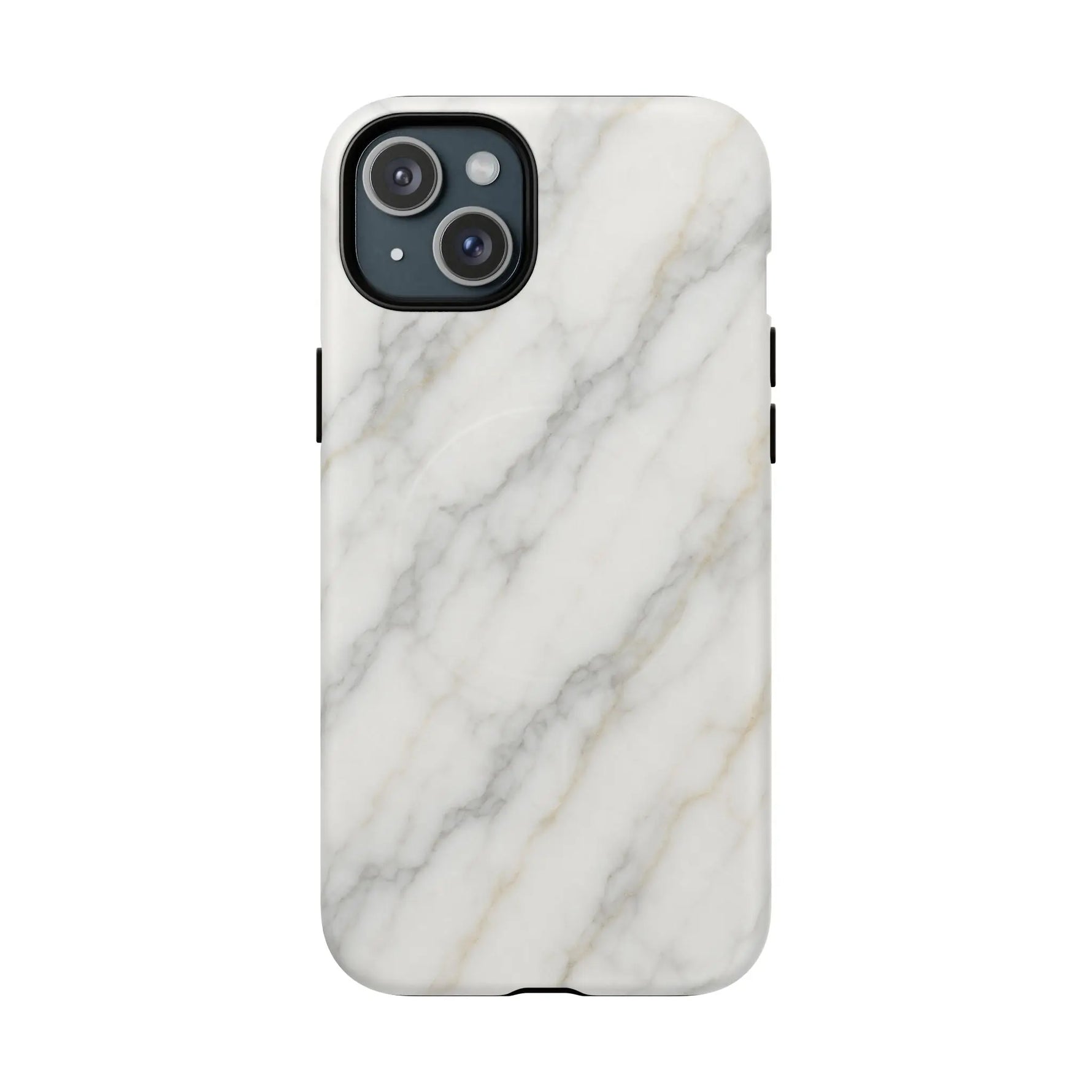 Classic White Marble iPhone Case with MagSafe - Shamo's