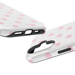 Pink Polka Dot Impact-Resistant Phone Case | MagSafe