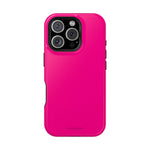 Neon Pink MagSafe Compatible Impact-Resistant Phone Case Hot Pink