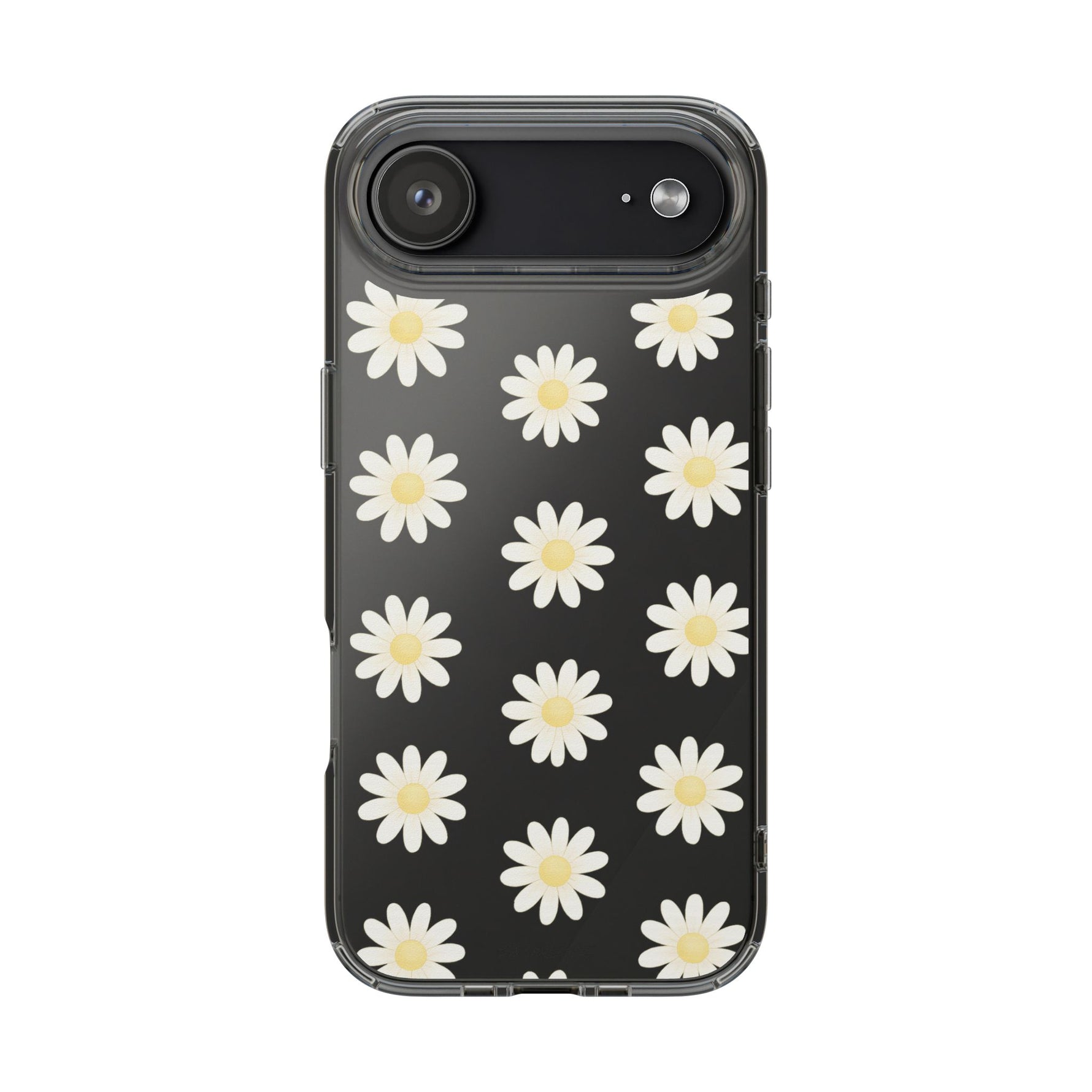 Clear Daisy Floral Phone Case, Impact-Resistant, Anti-Yellowing, Camera & Screen Protection - iPhone 17 Air / Without gift packaging - Shamo's