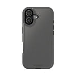 Charcoal Ink Black Solid Color Impact-Resistant iPhone Case | Slim Shockproof Magsafe-Compatible