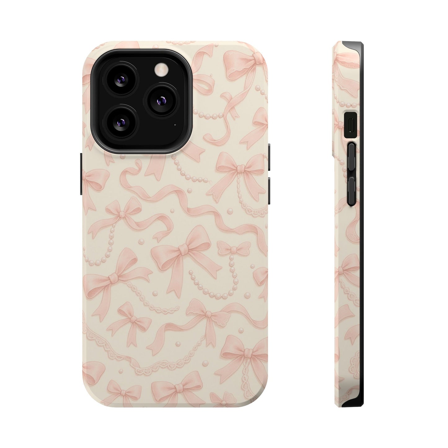 Coquette Bows Pattern iPhone Case | MagSafe