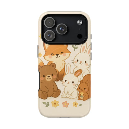 Forest Friends iPhone Case — Fox, Bear & Bunny Design. with MagSafe - Shamo's