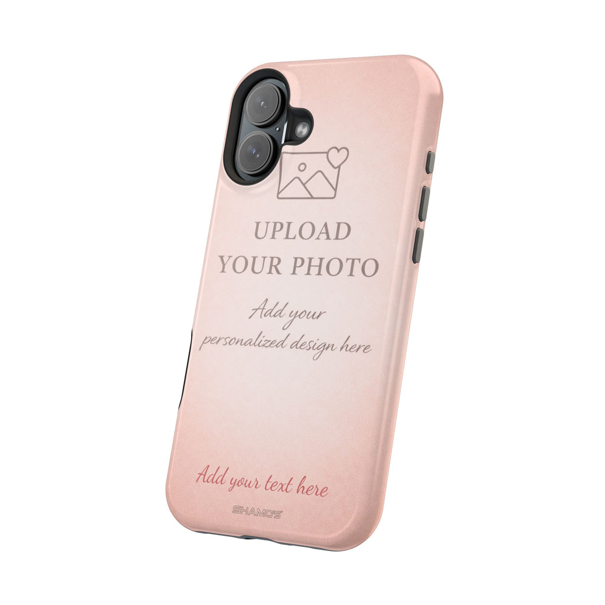 Personalizable iPhone Case | Add Your Own Photo and Text | MagSafe Compatible