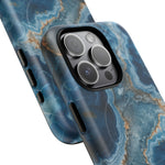 Blue Agate Marble iPhone Case —with MagSafe - Shamo's