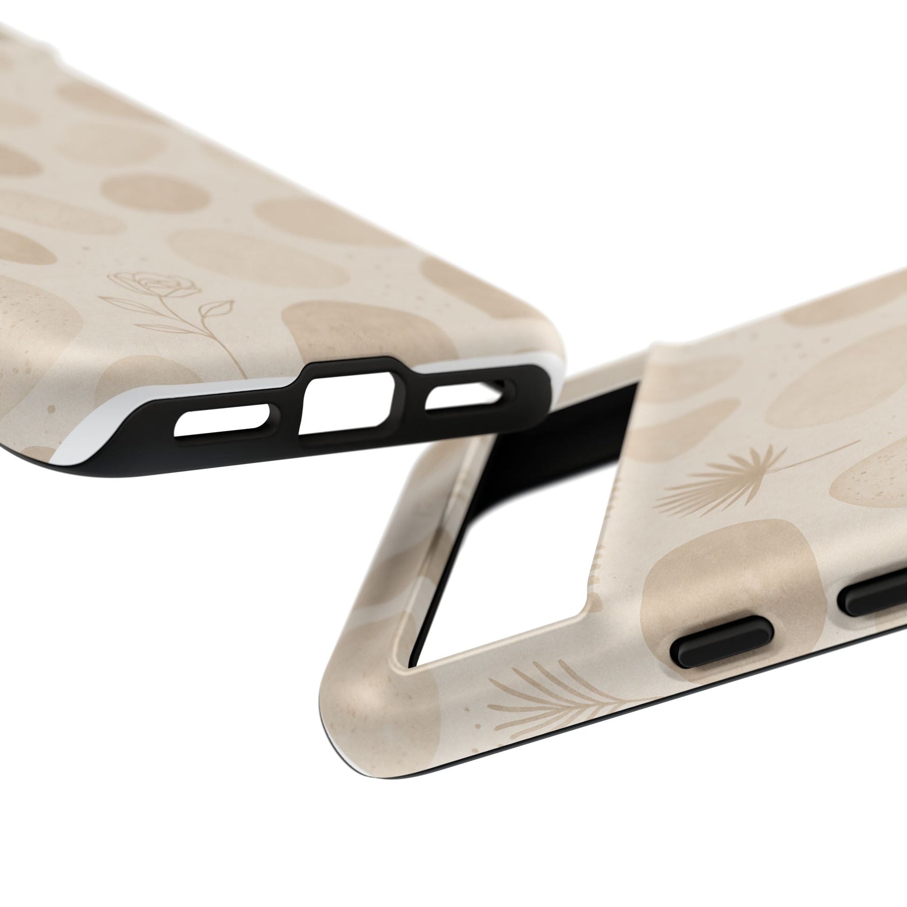 Neutral Pebble Pattern Tough iPhone Case  Shamo's