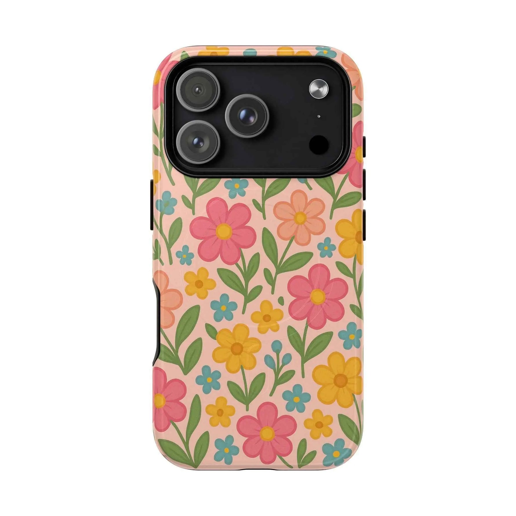 Floral Tough Magnetic MagSafe Phone Case - Stylish Protection for Everyday Use