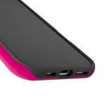Neon Pink MagSafe Compatible Impact-Resistant Phone Case Hot Pink