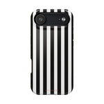 Striped MagSafe Compatible Magnetic Impact-Resistant Phone Case | Black & White Vertical Stripe (Noir Blanc) - iPhone 17 Air / Glossy - Shamo's
