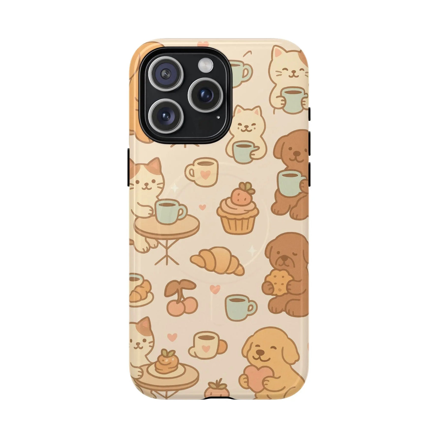 Coffee Cats & Dogs Phone Case with MagSafe - Shamo's