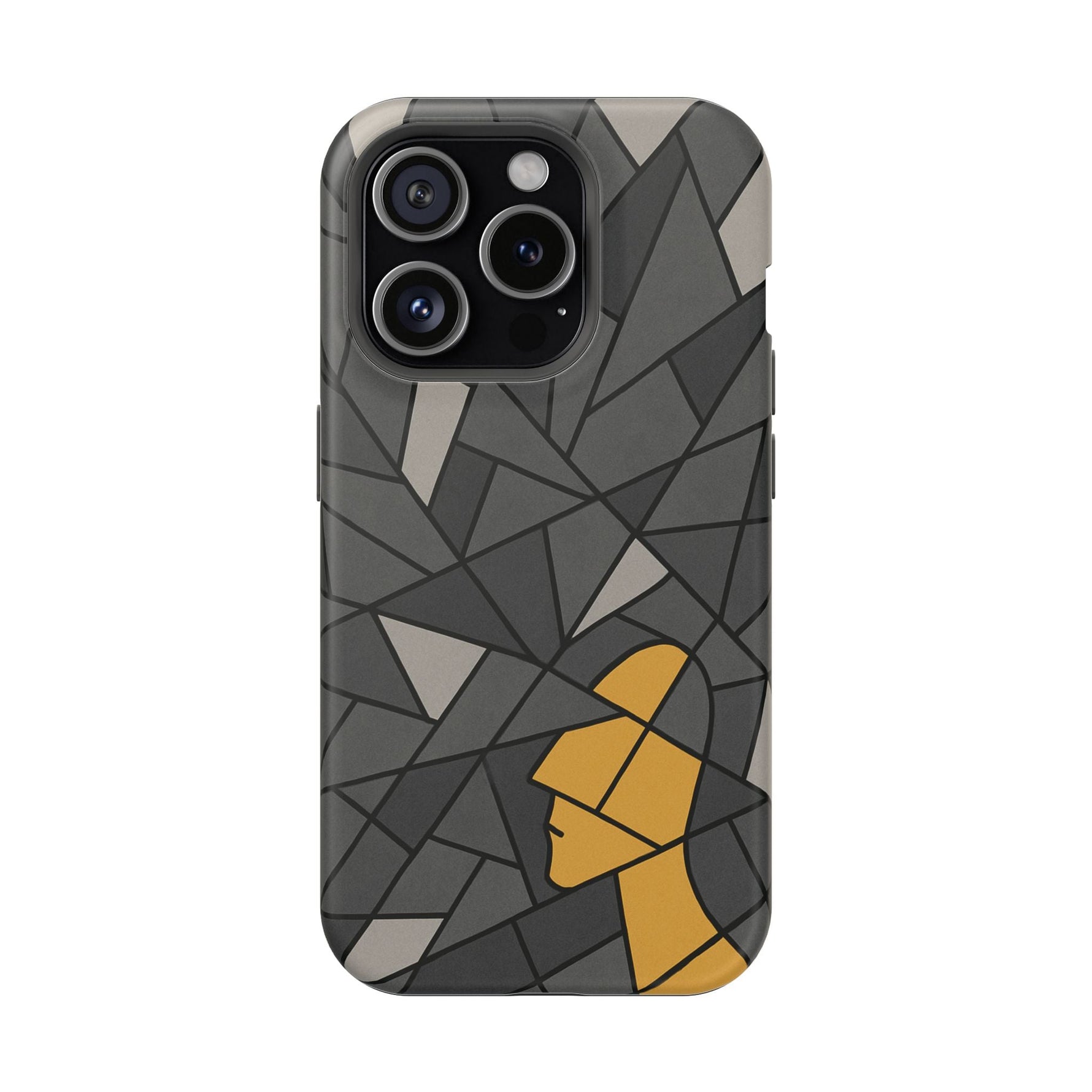 “Rebuilding Myself” Abstract iPhone Case — Magnetic MagSafe Impact-Resistant  Shamo's iPhone 15 Pro / Matte