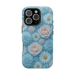 Frozen Floral Rose & Daisy Impact iPhone Case | MagSafe compatible  Shamo's iPhone 16 Pro / Matte