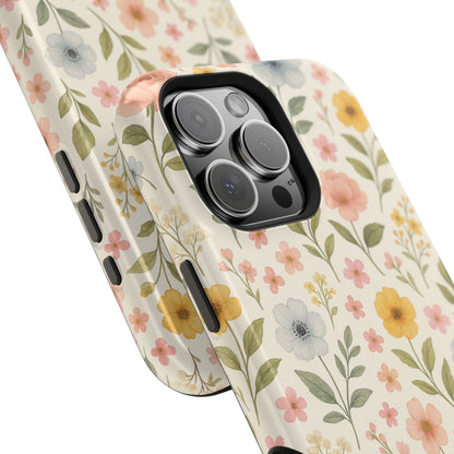 Floral Garden Impact iPhone Case with MagSafe compatibility  Shamo's