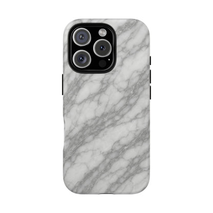 Silver Mist Marble iPhone Case with MagSafe - Shamo's