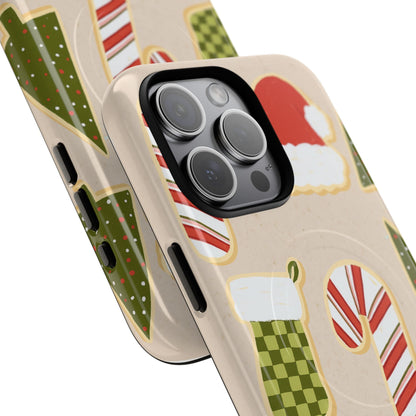 Festive Candy Cane Holiday iPhone Case | MagSafe  Shamo's
