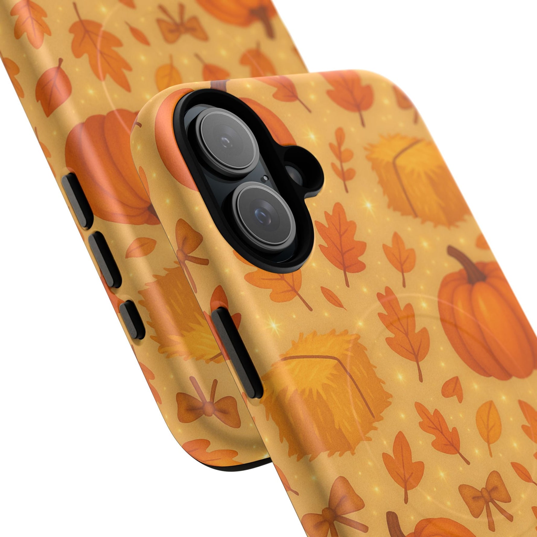 Autumn Harvest iPhone Case — Pumpkin & Haystack Fall with MagSafe  Shamo's