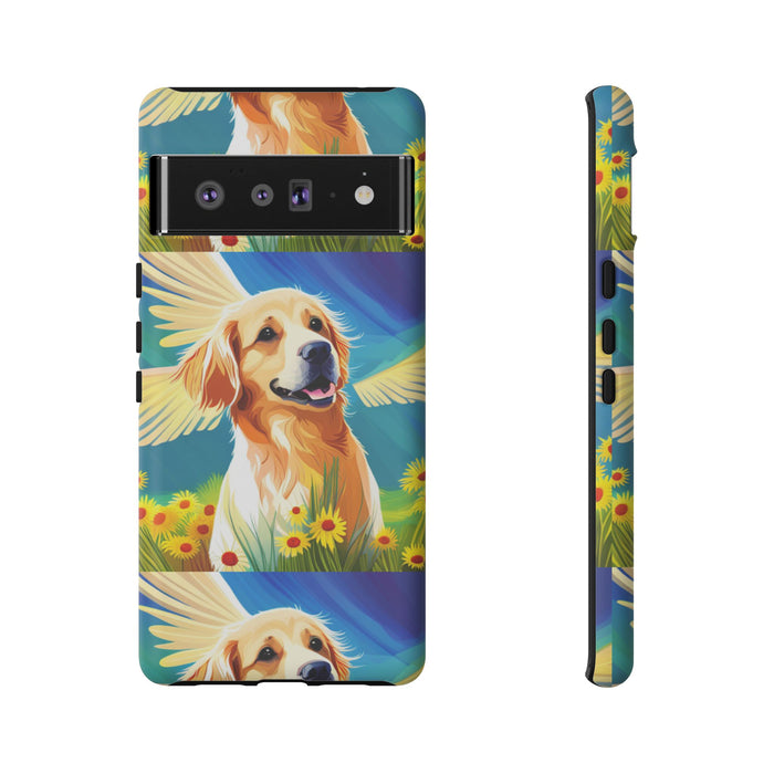 Tough Cases Golden Retriever with Wings Phone case
