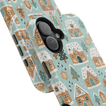 Winter Gingerbread Village Holiday Theme iPhone Case with MagSafe compatibility  Shamo's