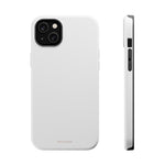 White Solid Color MagSafe Compatible Impact-Resistant Phone Case