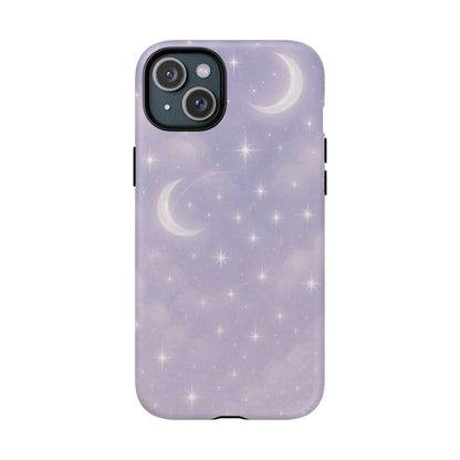 Celestial Lavender iPhone Case — Moon & Stars MagSafe Compatible - Shamo's