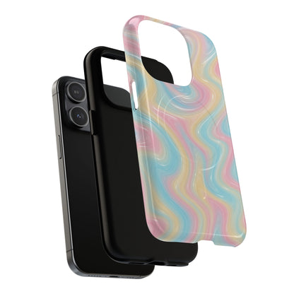 Rainbow Marble Swirl iPhone Case with MagSafe - Shamo's