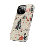 Winter Village Holiday Tough iPhone Case — Vintage Holidays & Snow Scene  Shamo's