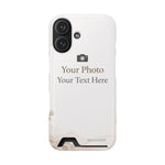 Personalizable Card-Holder Custom Phone Case | Add Your Own Photo and Text - iPhone 16 / Glossy / Without gift packaging - Shamo's