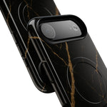 Black & Gold Marble iPhone Case with MagSafe  Shamo's