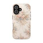 Floral Vintage Rose Phone Case, MagSafe Impact-Resistant - iPhone 16 / Glossy - Shamo's