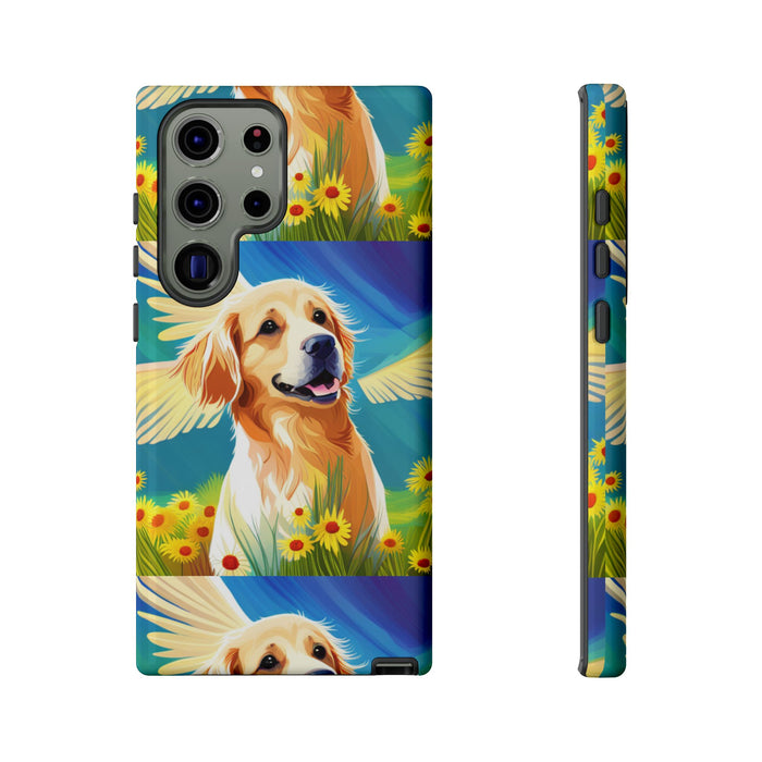 Tough Cases Golden Retriever with Wings Phone case