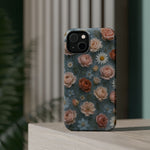 Frozen Floral Vintage Roses & Daisies iPhone Case with MagSafe compatibility  Shamo's