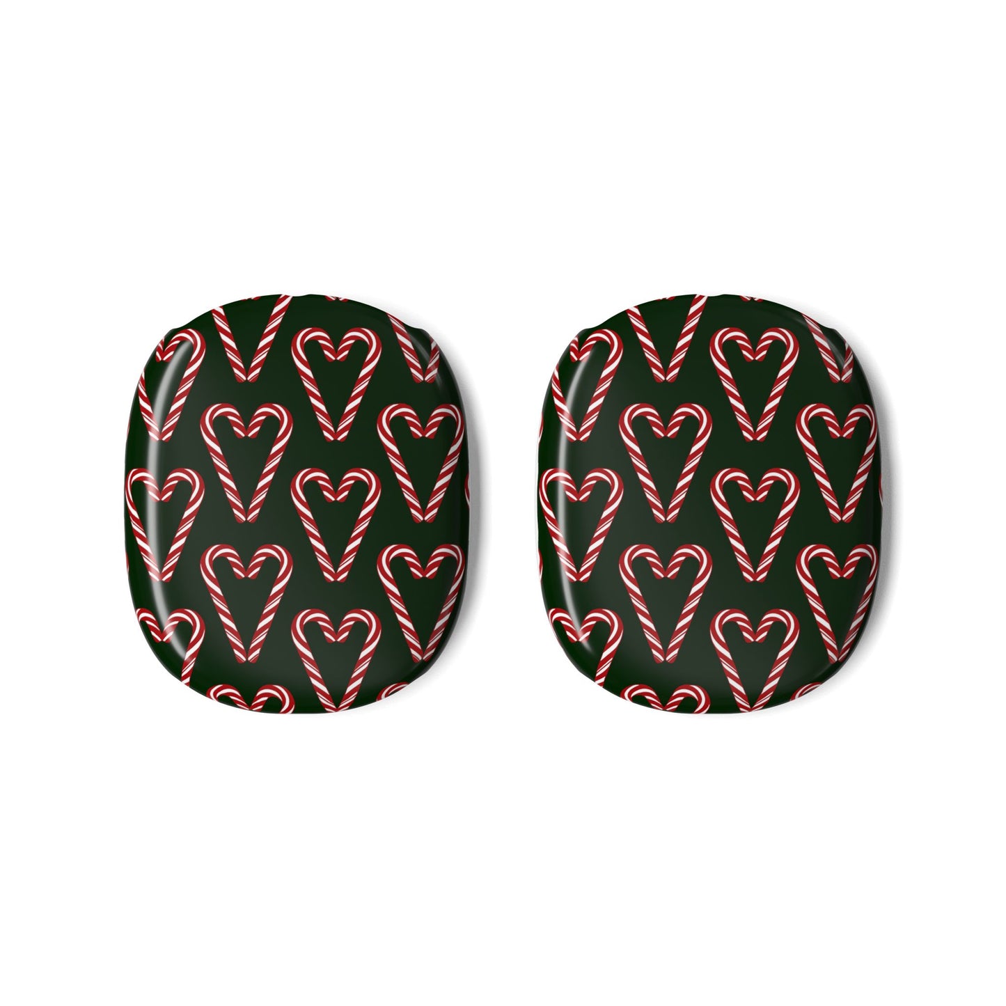 AirPod Max Case — Candy Cane Heart Pattern Holiday Headphone Covers