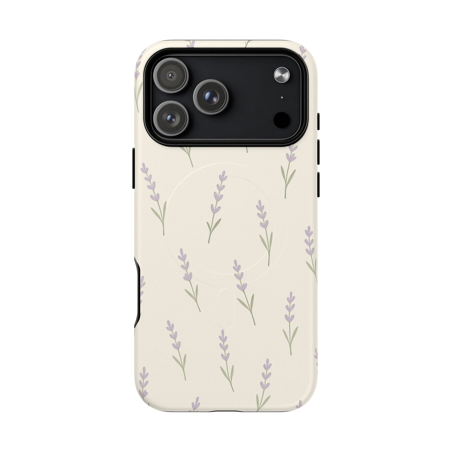 Lavender Minimal Bloom iPhone Case with MagSafe