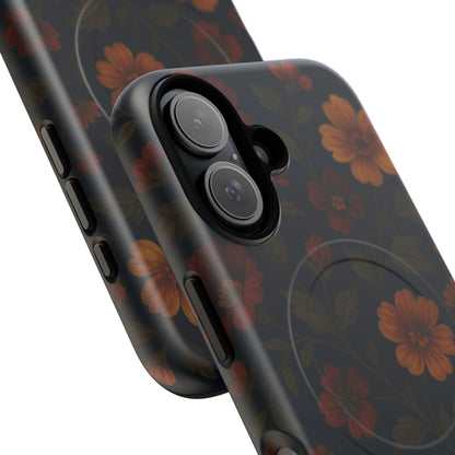 Floral Night Velvet iPhone Case - Works with MagSafe