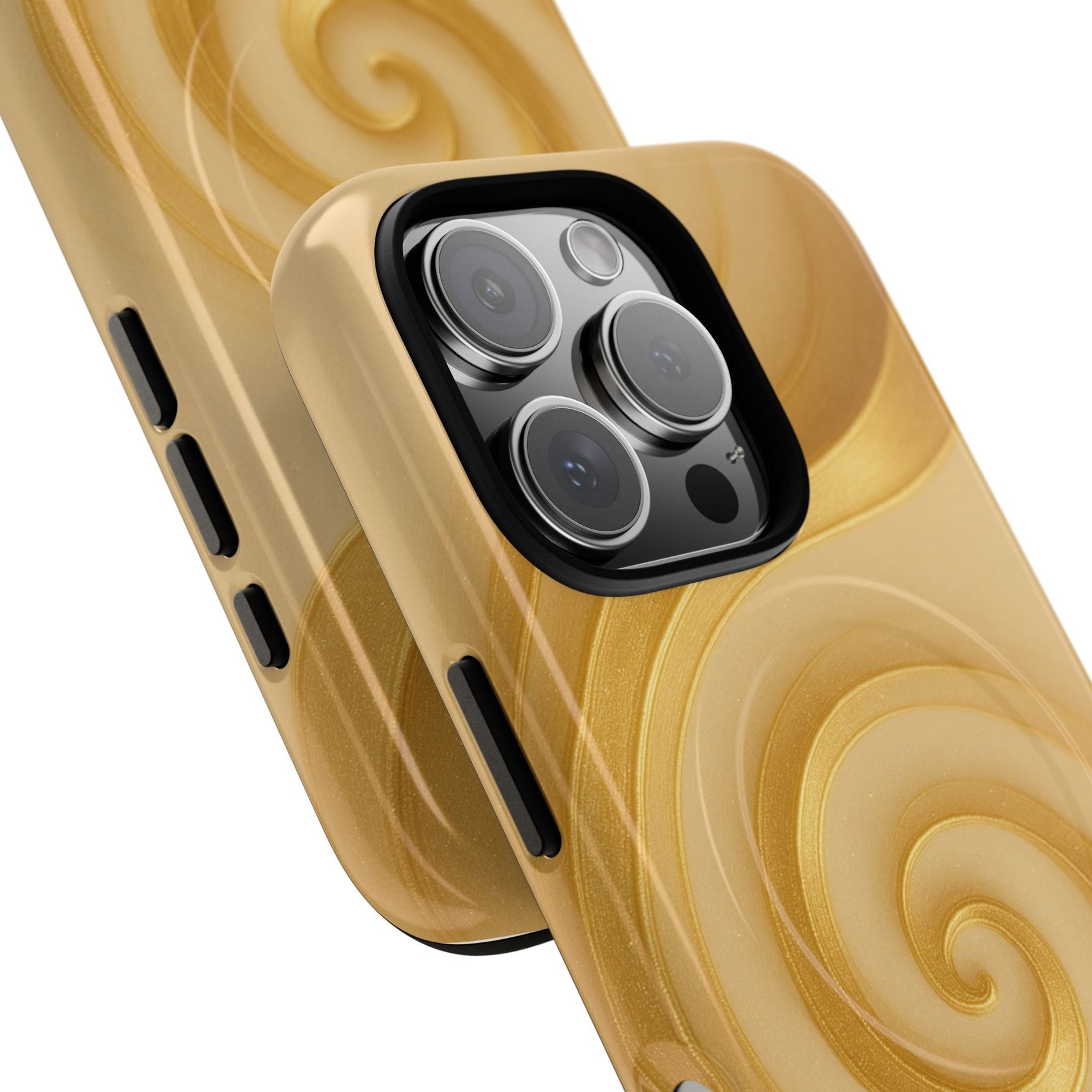 Luxury Series Swirl Gold iPhone Case compatible with MagSafe  Shamo's