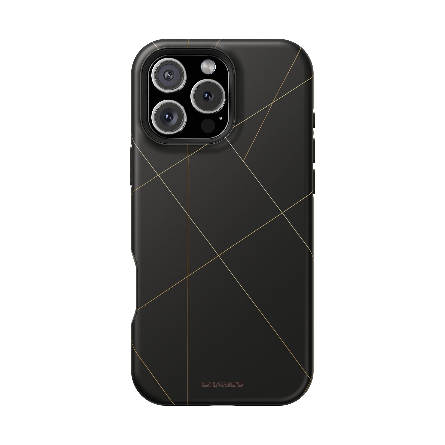 Funda para iPhone con diseño geométrico negro | MagSafe
