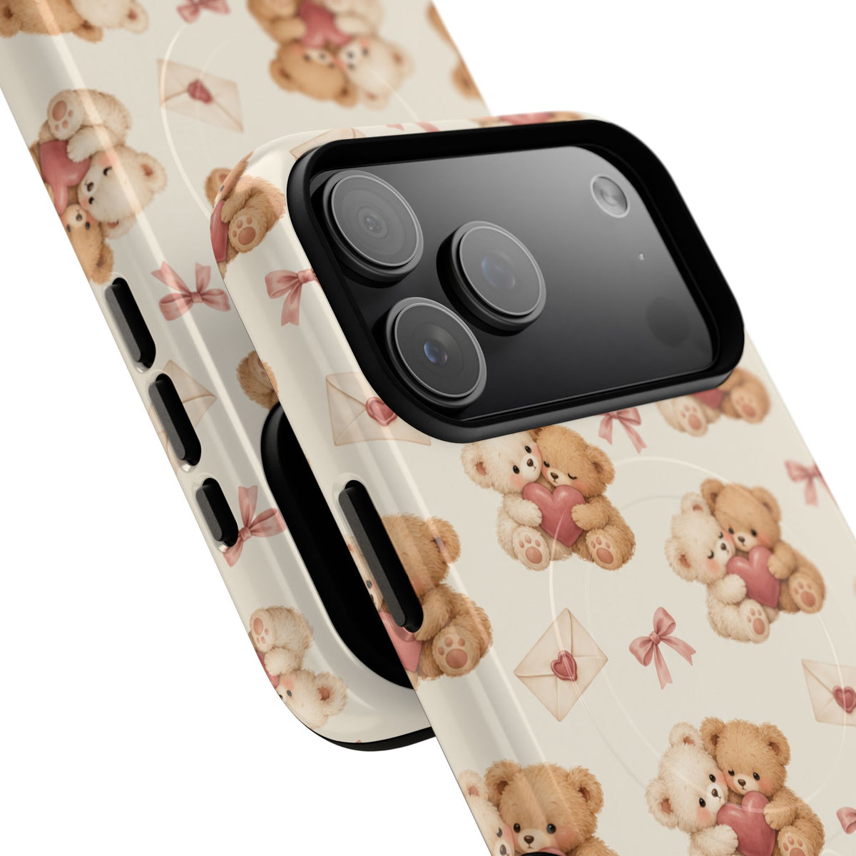Telefoonhoesje met MagSafe met teddybeer verliefd