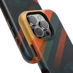 “Geometry of Becoming” Abstract iPhone MagSafe Case — Magnetic Impact-Resistant